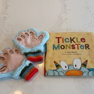 Tickle Monster Book and Gloves by Josie Bissett
